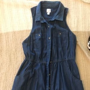 Lauren Conrad Denim Button Up Dress